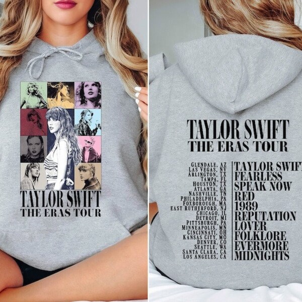 Two Sided Eras Tour Concert Hoodie, Swiftie Merch, Eras Tour Movie Shirt, Reputation Era Inspired Shirt, Swifties Fan Gifts, Eras Tour Dupe