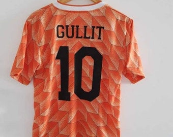 Retro Países Bajos Local Gullit #10 1988 Camiseta retro | Jersey vintage más vendido