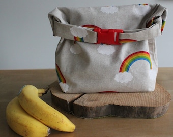Lunchbag in L Regenbogen Picknick Geschenk