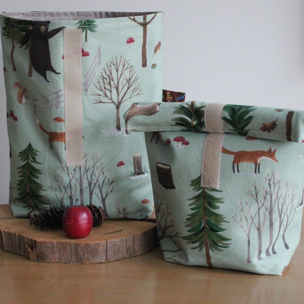 Lunch bag forest animals picnic