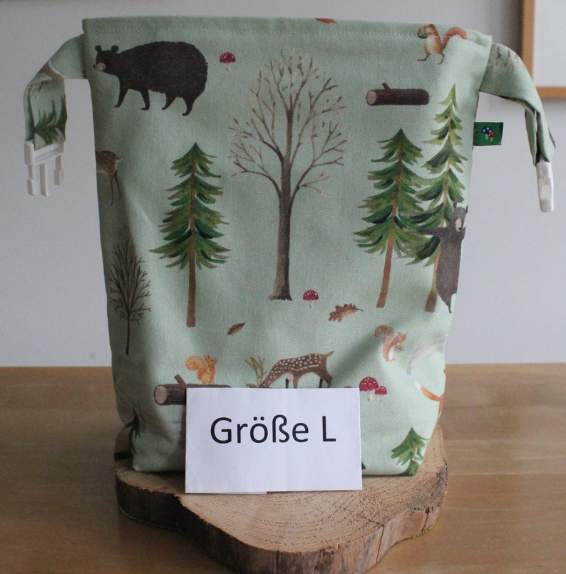 Lunchbag in L Urlaub, Waldtiere Rehe Bild 6