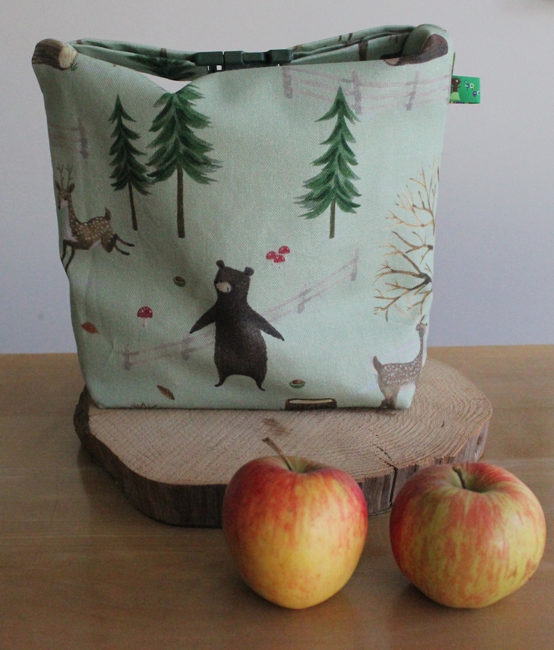 Lunchbag in L Urlaub, Waldtiere Rehe Bild 8