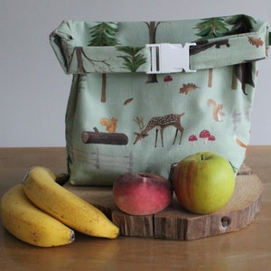 Lunchbag in L Urlaub, Waldtiere Rehe Bild 2