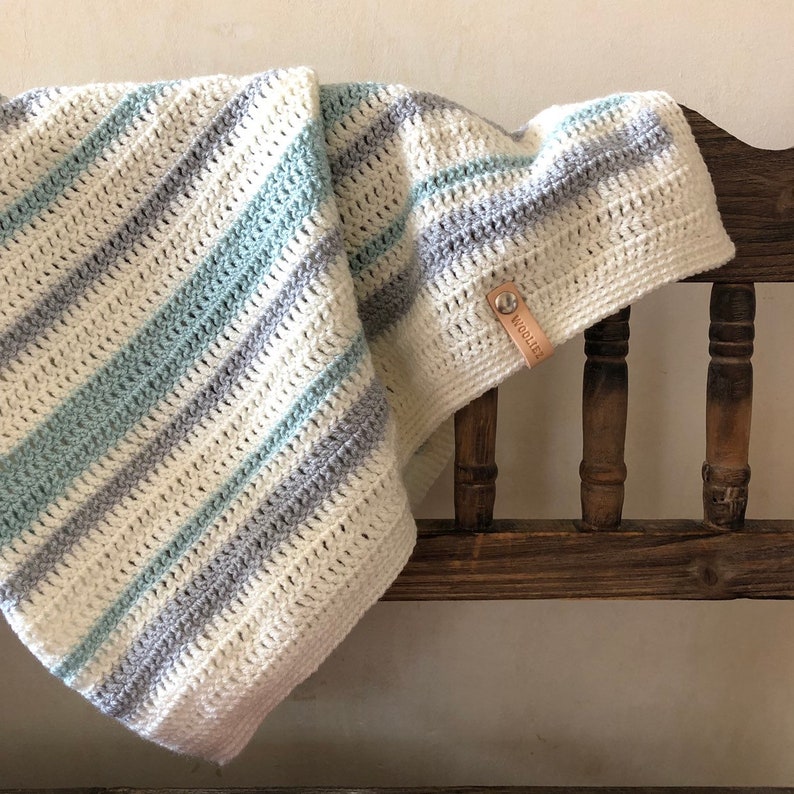 Crochet baby blanket newborn unisex crib blanket Etsy