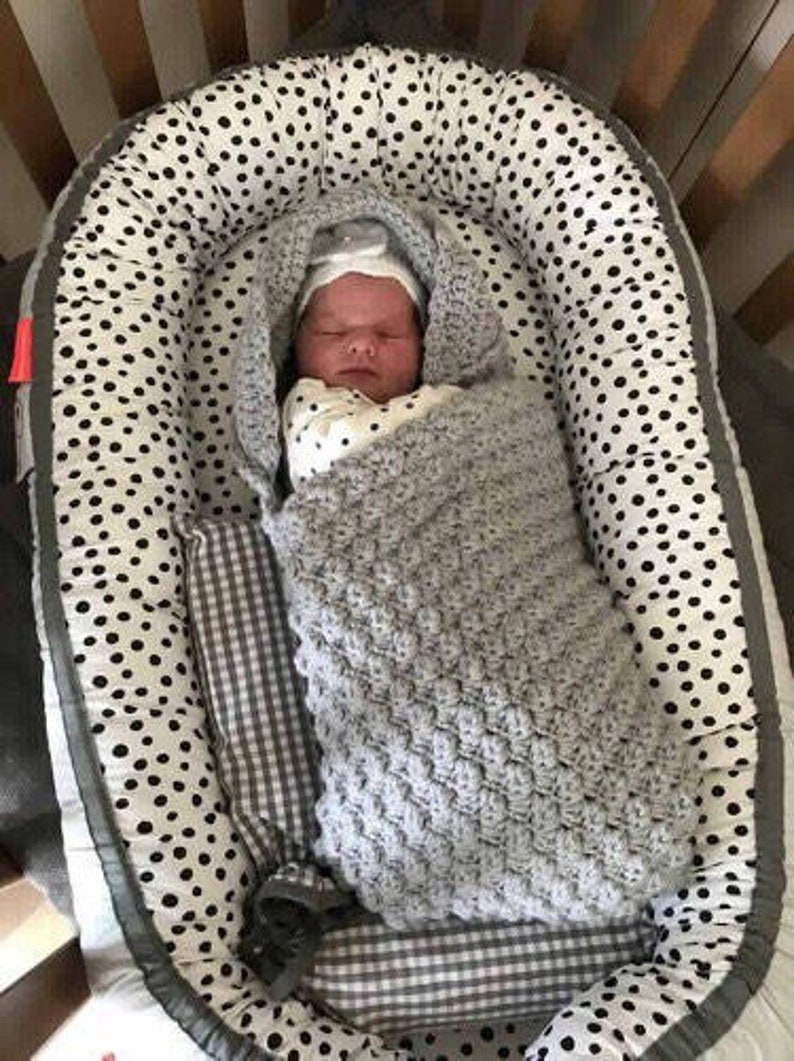 Crochet Baby Wrap Blanket With Cape Unisex Bedding Nursery Etsy