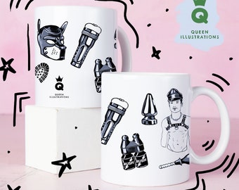 FETISH  Gay mug, gift ideas for him, 18+