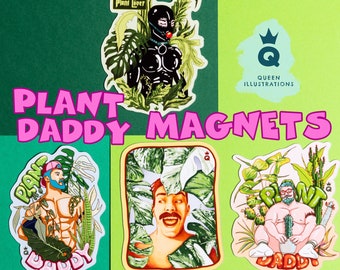 Aimants pour réfrigérateur PLANT DADDY, aimants gay super sexy, idées cadeaux amusantes, art gay