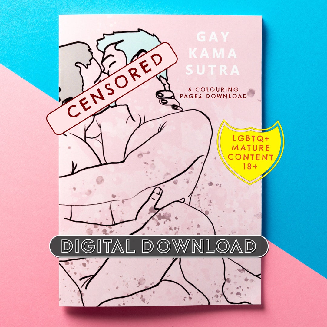 GAY KAMA SUTRA - Digital Instant Download Colouring Pages, Mature, 18+, -  Etsy