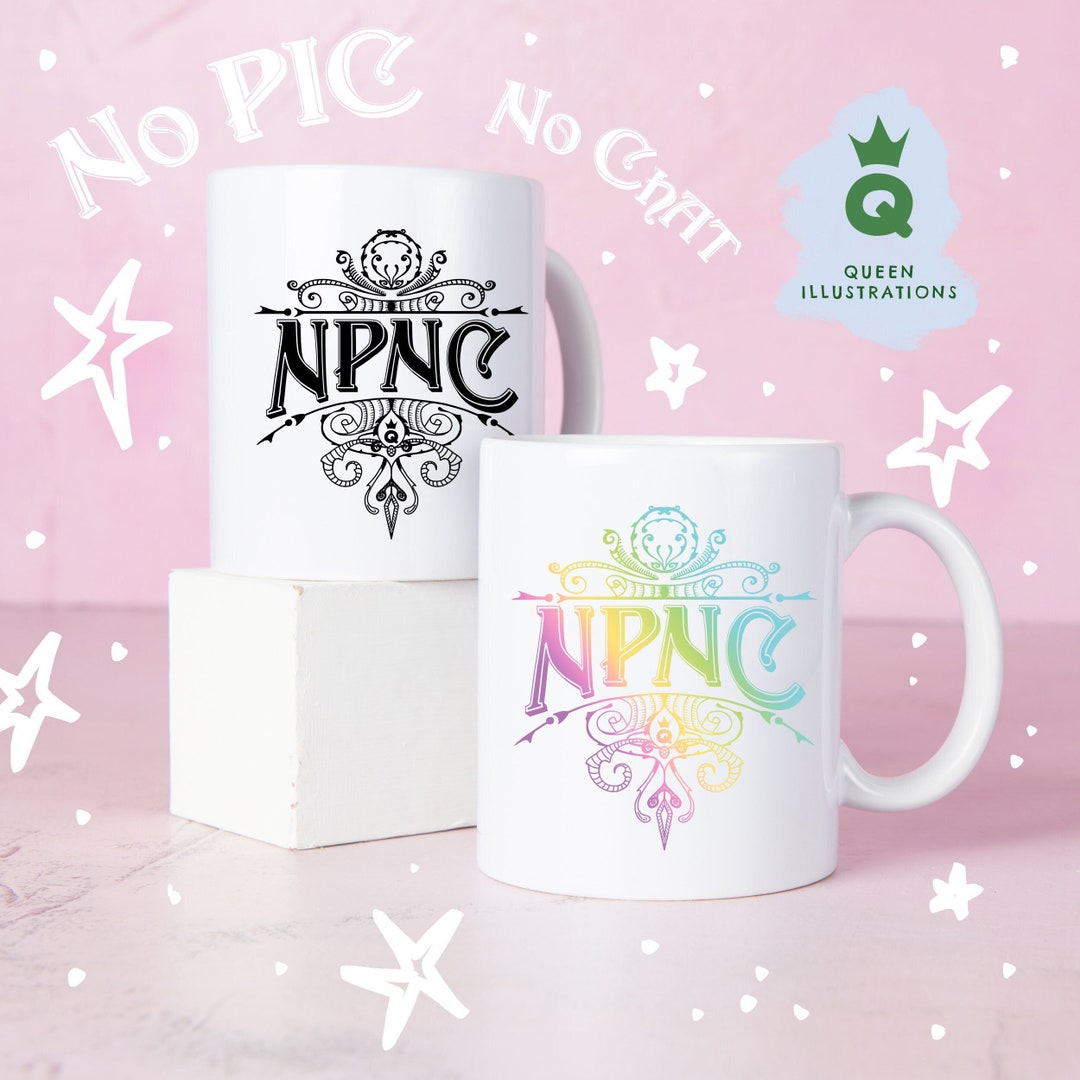 NPNC No Pic No Chat, Grindr Messages Inspired Gay Mug, Gift Ideas for