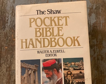 The Shaw Pocket Bible Handbook. Walter A. Elwell. 1984. Religious Gifts. Bible Study.  Religious Education. Gift for Priest, Minister.