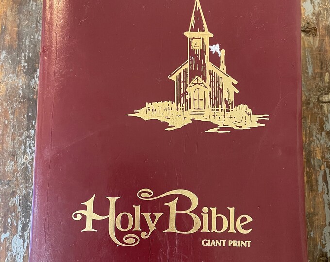 Giant Print Holy Bible. King James Version With Concordance. Red Letter ...