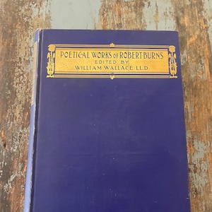 Poetical Works of Robert Burns 1. Antique Poetry Books. Scottish Poems. Scottish Poetry. Scotland Scottish Literature.