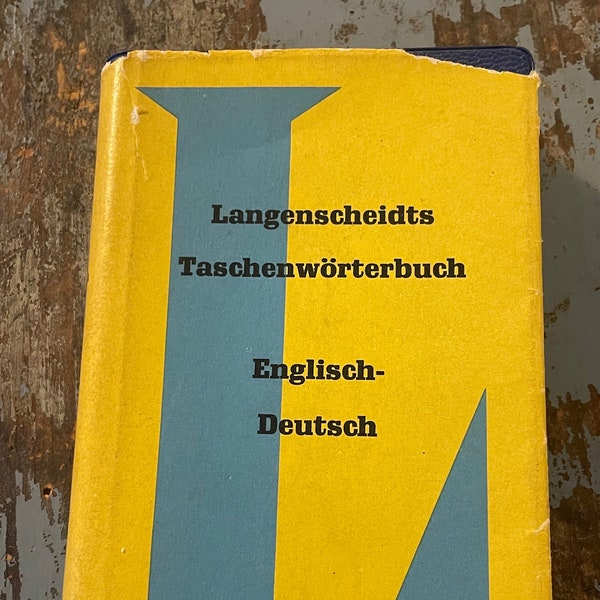 Langenscheidt's Pocket Dictionary of the English and German Languages. 1956. English-German. Learn German. German Student. German Dictionary