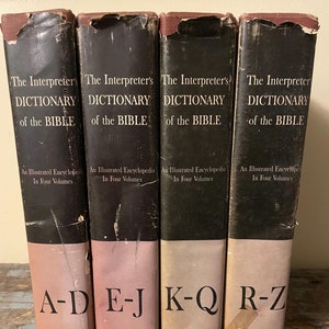 The Interpreter&#39;s Dictionary of the Bible. 1962. Bible Dictionary. Theologian Gift. Antique Bible Reference. Bible Study. Gift for Religious