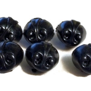 750 Bulk Black Bear Noses. 16 mm. Vintage Black Teddy Bear Nose. Dog Nose. Stuffed Animal Supplies. Plastic Nose. Doll Making Supply.