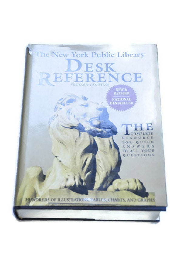 The New York Public Library Desk Reference 1993 Second Etsy