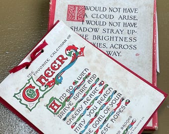 Antique Boxed 1919 Calendar. The Favorite Calendar of Cheer.