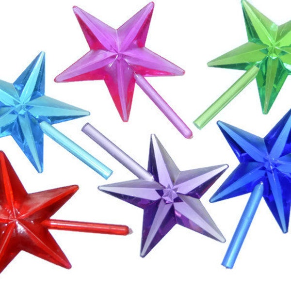 Ceramic Christmas Tree Classic Star.  Blue, Green, Purple, or Pink Chunky Star