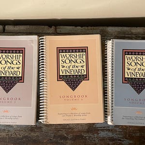 Church Songbook. Worship Songs of the Vineyard. Vocals-Guitar-Piano. Vintage Christian Hymnal. Church Music. Religious Music. Gospel Music.