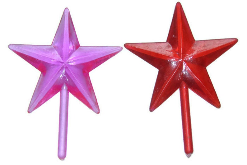 Ceramic Christmas Tree Classic Star. Blue, Green, Purple, or Pink Chunky Star image 3