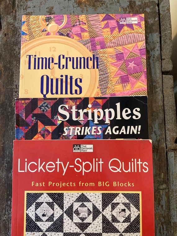 Quilting Books. Time Crunch Quilts. Lickety-split Quilts. Stripples Strikes  Again That Patchwork Place. Quilting Patterns. 