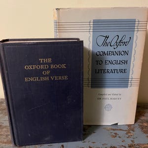 Reader Gift. English Literature Book Set. New Oxford Book of English Verse 1250 - 1918. The Oxford Companion to English Literature. 1960.