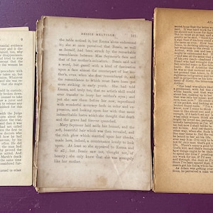 30 Small Antique Book Pages. Old Book Pages. Vintage Book Paper. Aged Paper. Antique Craft Paper. Paper for Crafts, Scrapbooking, Collage.