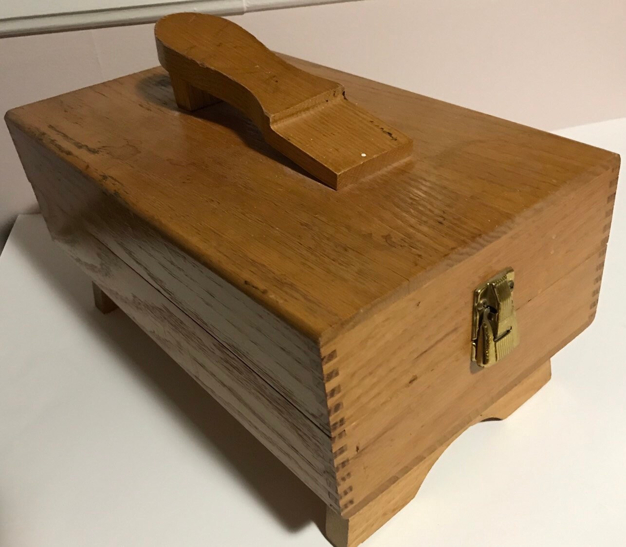 Vintage Shoe Shine Box Shoeshine Bench Etsy