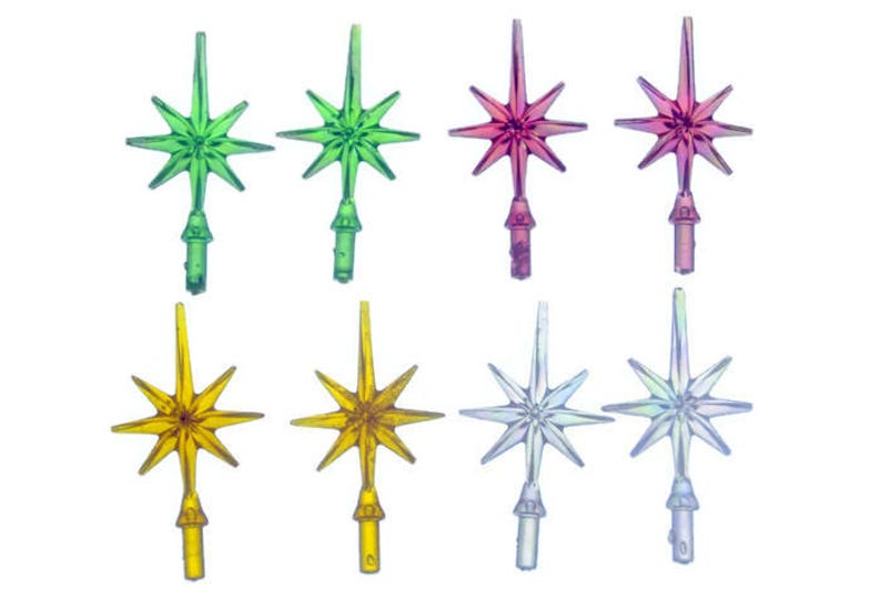 Small Ceramic Christmas Tree Star Topper. Snowflake or Starburst Mini Star for Ceramic Christmas Tree. image 3