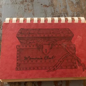 Women&#39;s Club Cookbook: Treasure Chest of Favorite Recipes.  Vintage New England Cookbook. Pittsfield, Massachusetts. Old Cookbooks.