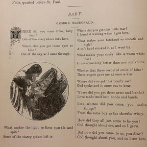 Gems for the Fireside. Literary Treasures. 1882. Antique Poetry Book. Book of Poems. Victorian Poetry. Poetry Prose Anthology. image 4