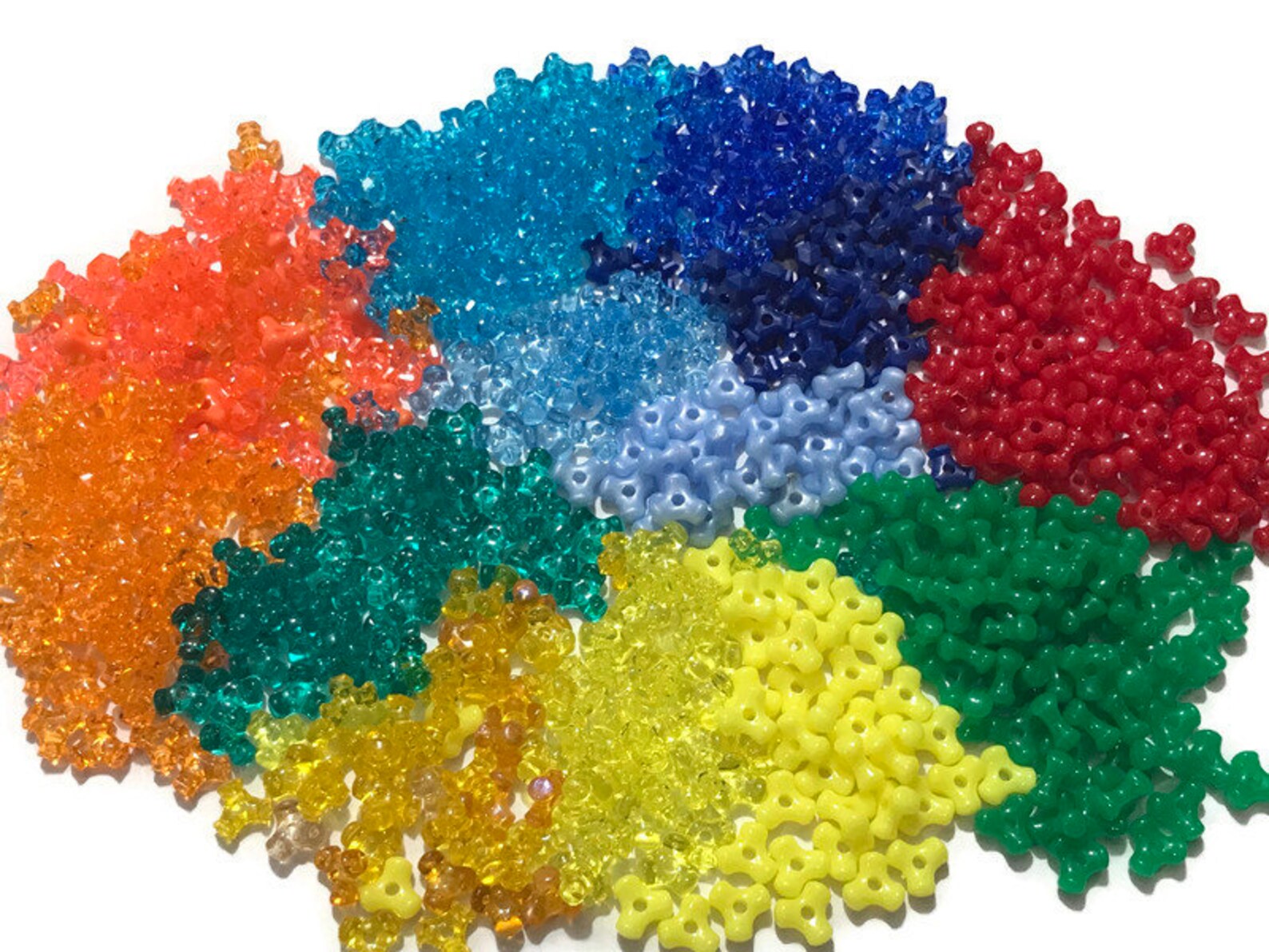 Over 12000 Bulk Tri Beads. Triangle Beads. Mixed Lot of Etsy