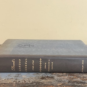 Boswell&#39;s London Journal 1762 - 1763. Antique Biography. History of England. London History. History of Britain.