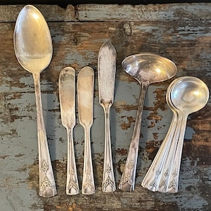 Rosebud Silverware - Etsy