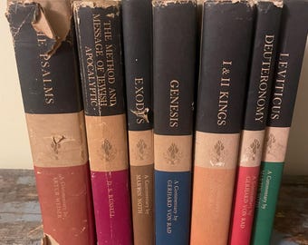 The Old Testament Library. 7 Volumes. Religious Gifts.  Bible Study. Christian Gifts. Gift for Religious. Religious Education Teacher.