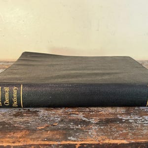 The Condensed Chemical Dictionary. 1919. Vintage College Chemistry Textbook. Scientist. Science Nerd. Chemical Engineer Gift.