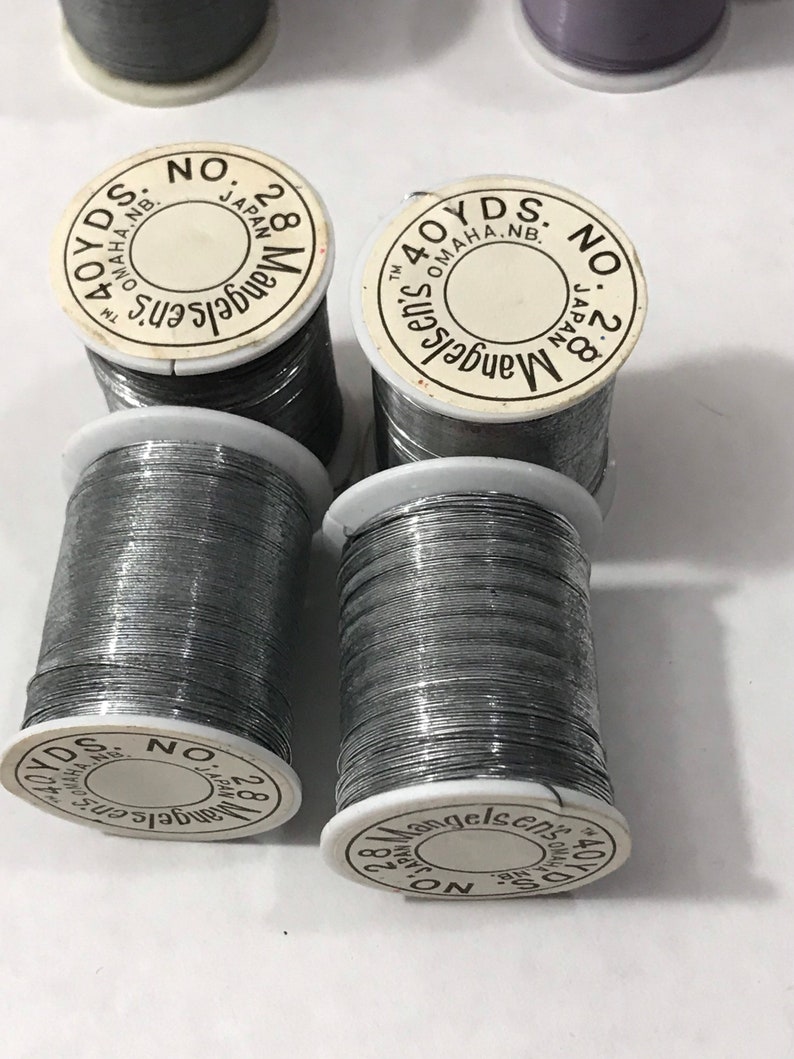 11 Spools Silver Wire. 24 Gauge 28 Gauge Silver Beading Wire. Etsy