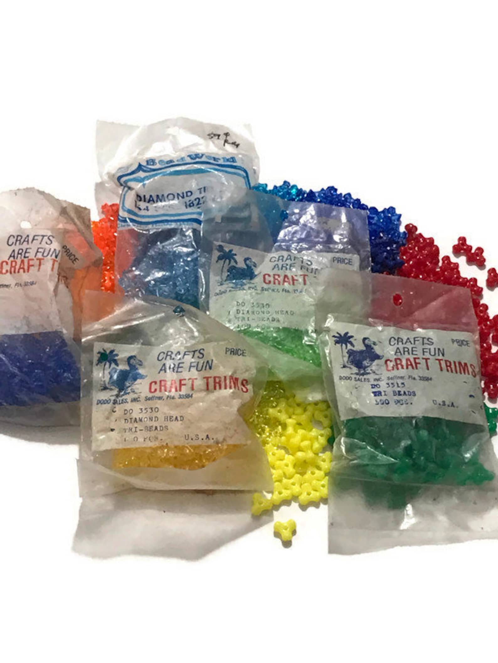 Over 12000 Bulk Tri Beads. Triangle Beads. Mixed Lot of Etsy