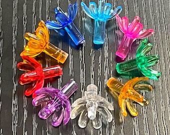 30 or 50 Flower Bulbs for Ceramic Christmas Trees Flower Blossom Bulbs. Multi-Color, Clear, Orange, Pink, Purple, Gold. Ceramic Tree Bulbs.