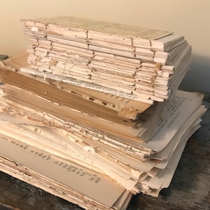 45 Old Book Pages. Antique Book Paper. Journaling, Collage, Decoupage, Scrapbooking. 1800s. Antique Paper.