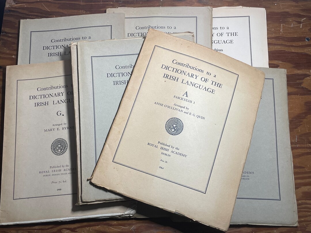 Irish Visual Dictionary Antique Irish Dictionary. Contributions to a Dictionary of the Irish ...