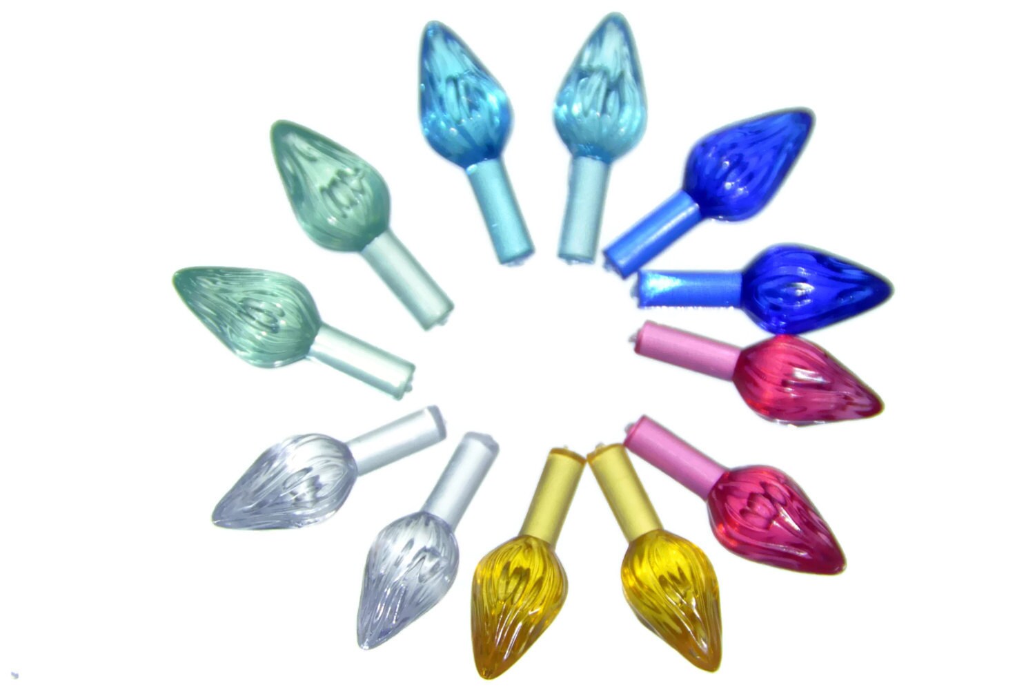 Ceramic Tree Bulbs. Multicolored Small Twist Lights. Ceramic Etsy