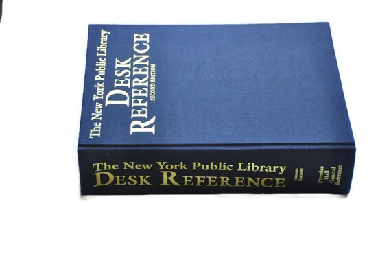 The New York Public Library Desk Reference 1993 Second Etsy