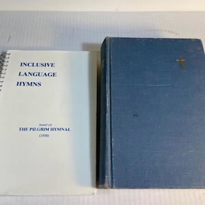 Pilgrim Hymnal & Inclusive Language Hymns. 1965. Vintage Protestant Hymnal. Church Hymnal. Religious Music. Gospel Music. Chorus. .