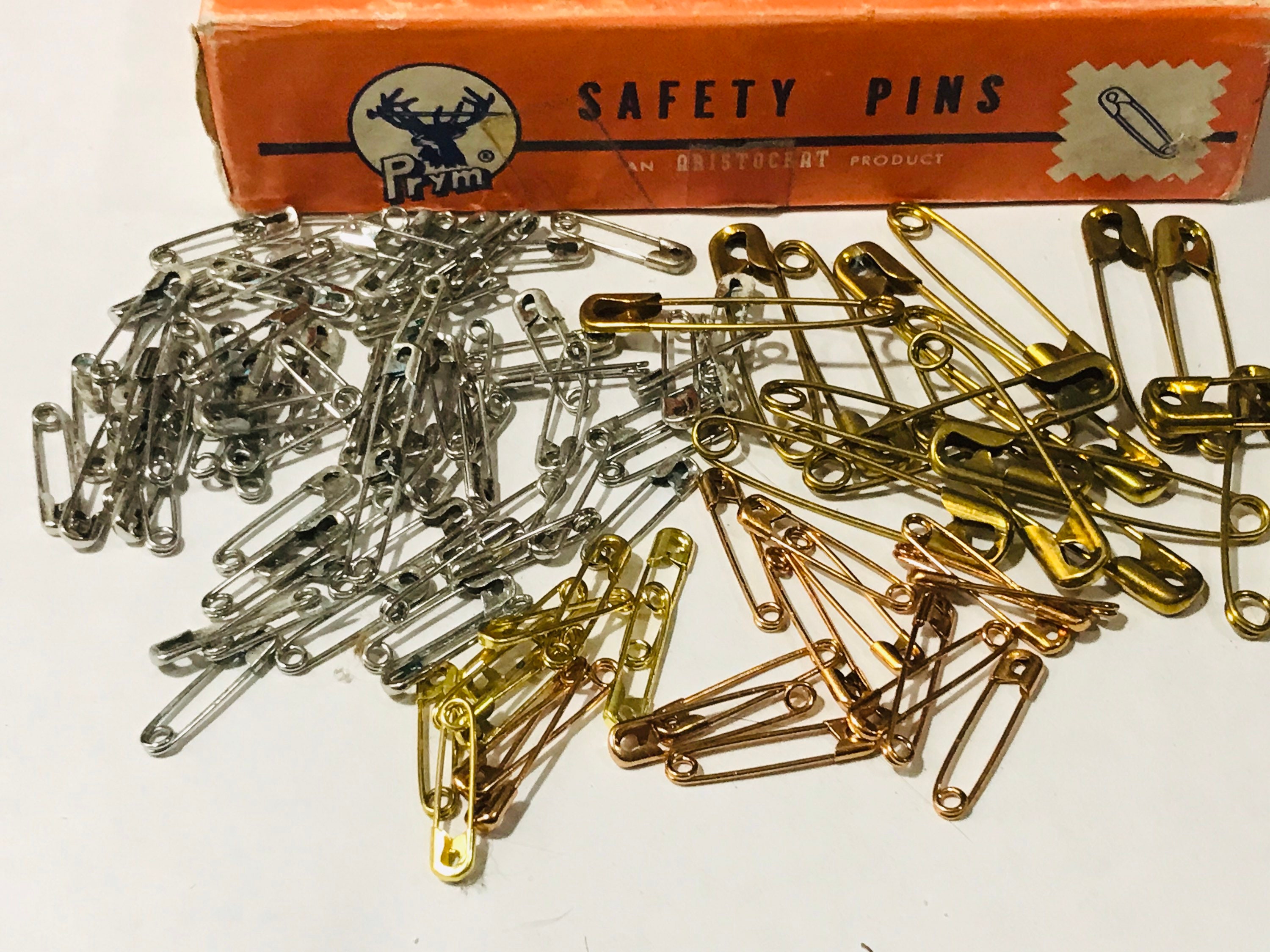 Size Number 2 Gold Safety Pins BULK 1.5 Inch 1440 Pieces