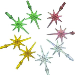 Small Ceramic Christmas Tree Star Topper. Snowflake or Starburst Mini Star for Ceramic Christmas Tree. image 4