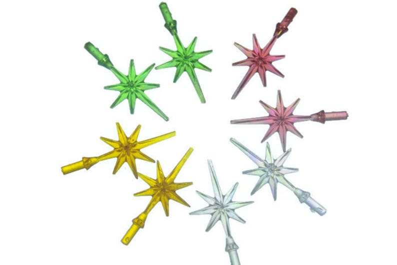 Small Ceramic Christmas Tree Star Topper. Snowflake or Starburst Mini Star for Ceramic Christmas Tree. image 4