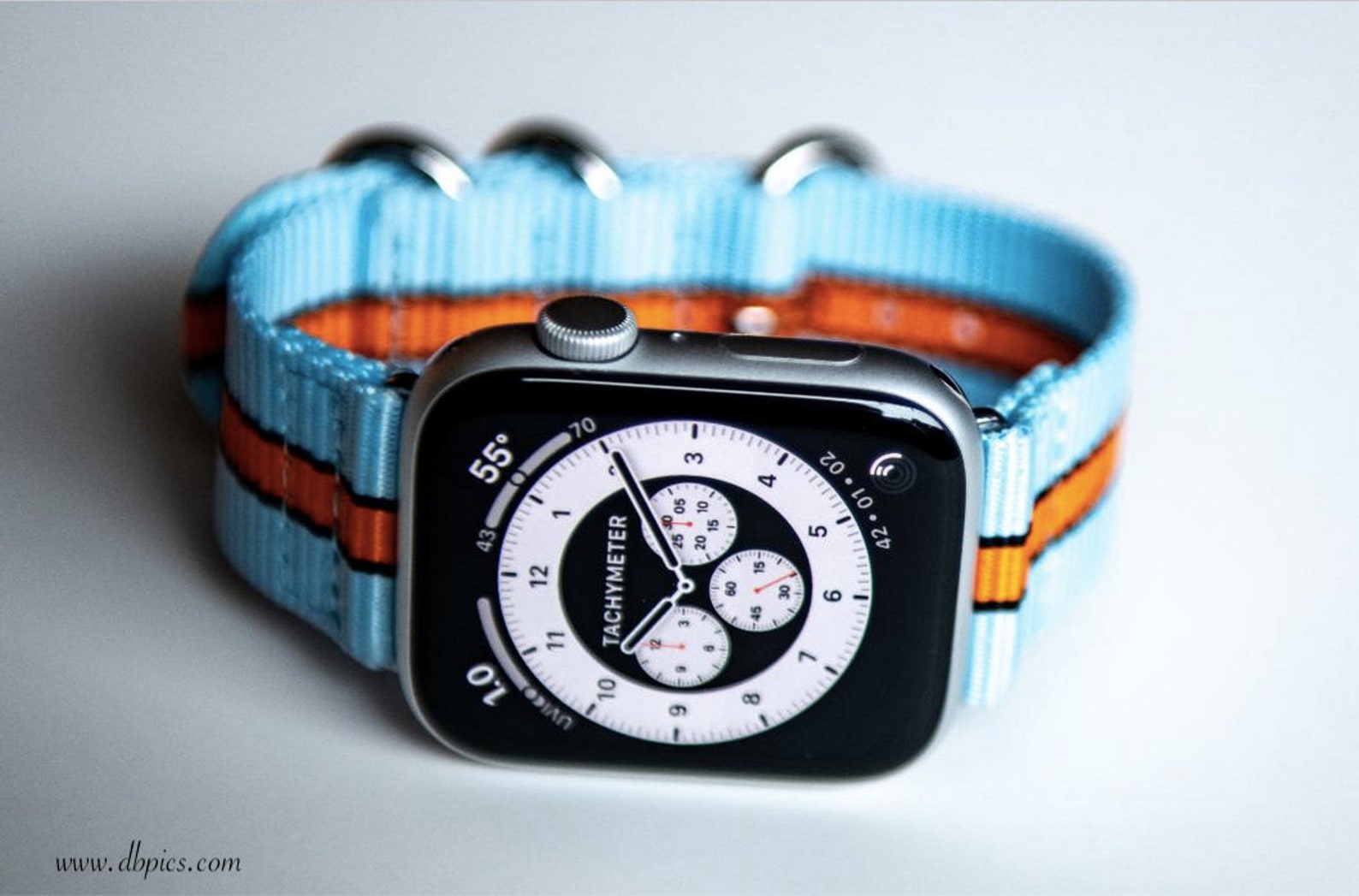 APPLE Watch Strap GULF Racing SILVER Fits All Series With Etsy