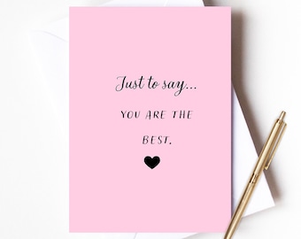 best friend quote, best daughter, you are the best card, happy birthday card best friend, best sister gift, you are the best, work friend