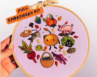 Kit de bordado "Otoño acogedor"